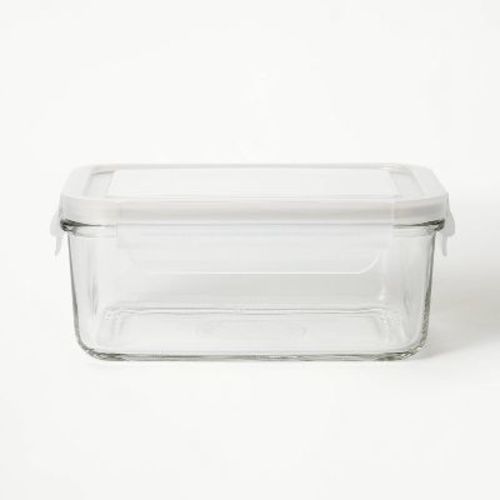 BabyWet Wipe Glass Container - 4.33 Cup Glass Storage Container Clear - Figmint™: Microwave, Freezer & Dishwasher Safe, Includes Lid
