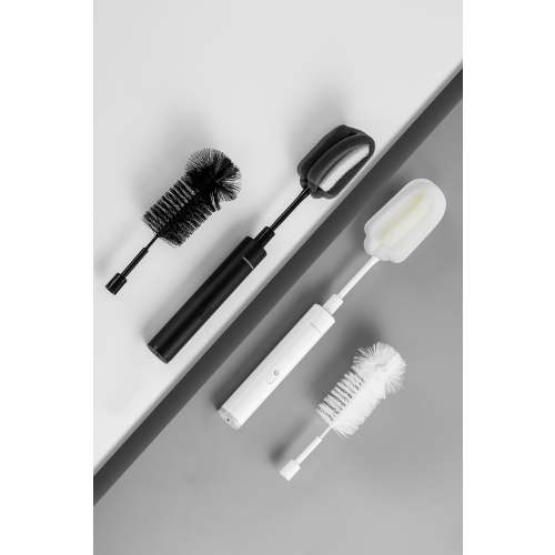 Electric Baby Bottle Cleaning Brush with Sponge Brush & Bristle Head