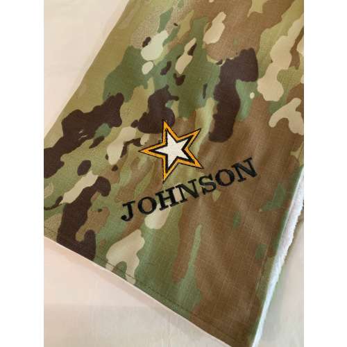 Military Inspired Baby Blankets