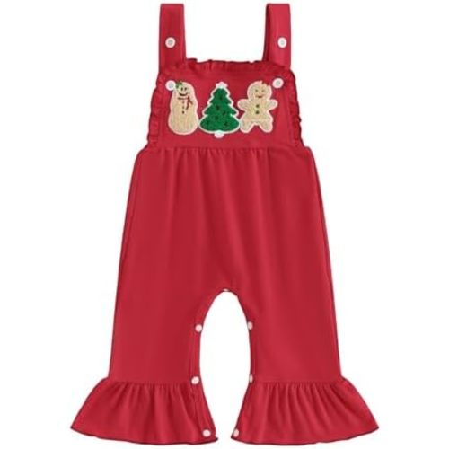 Toddler Baby Girl Bell Bottoms Romper Floral/Butterfly Overalls Suspender Flare Pants One Piece Strap Jumpsuit