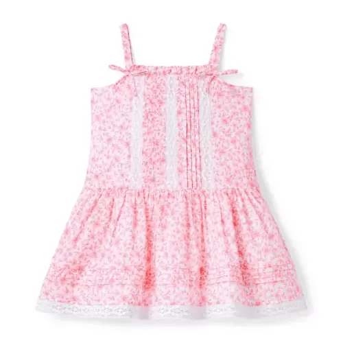 Girl Blush Pink Ditsy Floral THINK PINK Ditsy Floral Dress by Janie and Jack