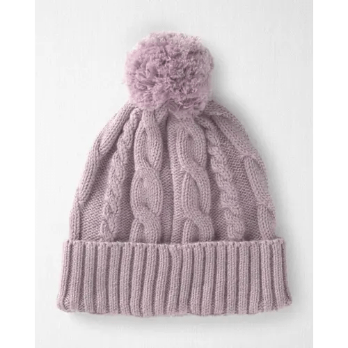 Baby Girl Organic Cotton Cable Knit Winter Hat - Little Planet | Carter's
