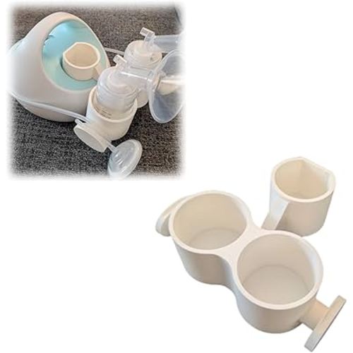Organizer Compatible with Spectra Breast Pump, 2 Dedicated Bottle Racks, Tubing Management System, Extra Storage for Nipple Cream & Small Essentials