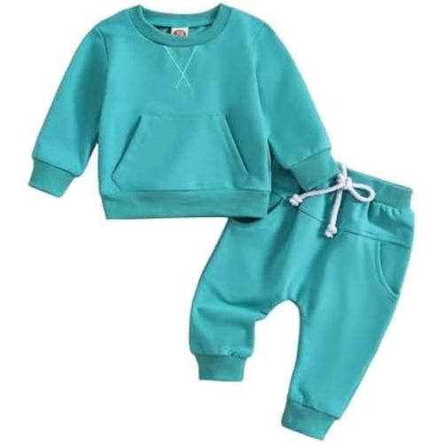 2-piece Cotton Long Sleeve Shirt and Pant Clothing Set