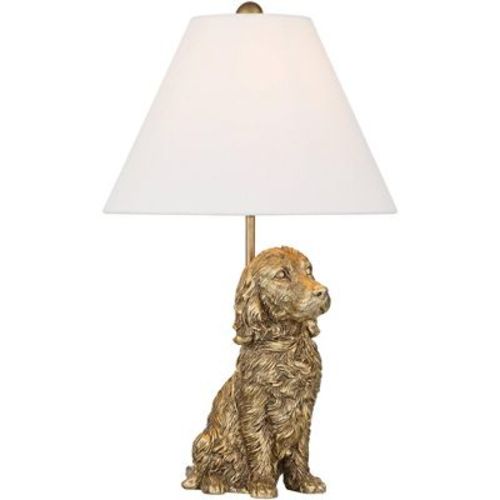 Possini Euro Design Possini Euro Ellington 19" High Antique Brass Dog Statue Accent Lamp
