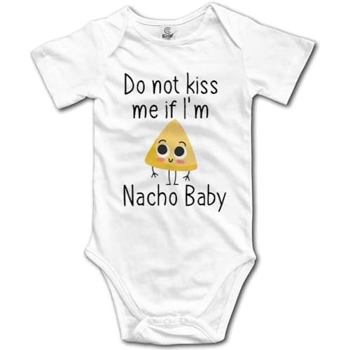 Do Not Kiss Me If I'm Nacho Baby Baby Short Sleeve Bodysuit Infant Playsuit