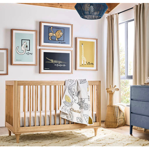 Babyletto Lolly Natural Wood 3-in-1 Convertible Crib