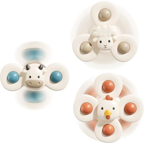 Suction Cup Spinner Airplane Travel Toys for 1 Year Old Boy Girl