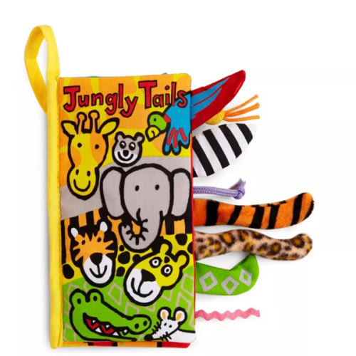 Jungly Tails Fabric Book - Ages 0+