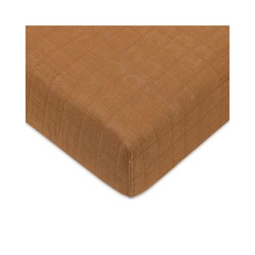 Crib Sheet in GOTS Certified Organic Muslin Cotton