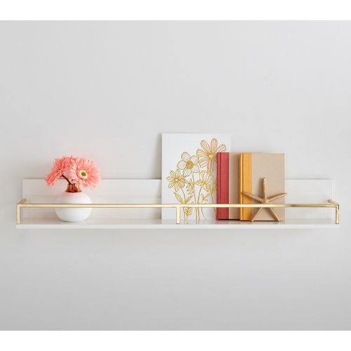 Gold Polished Kids Shelves 2 ft | Pottery Barn Kids
