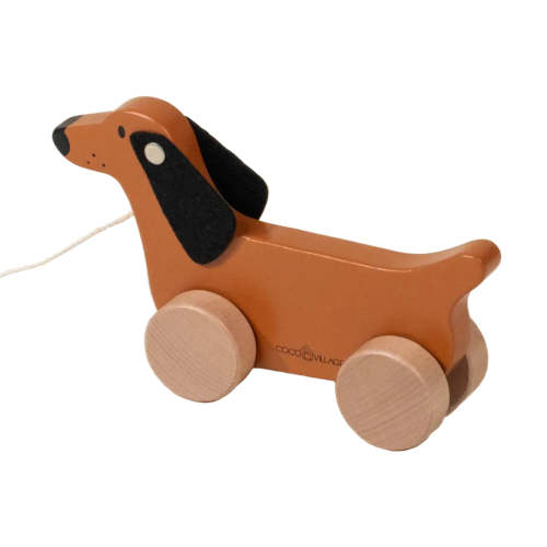 Wooden Dog Pull Toy