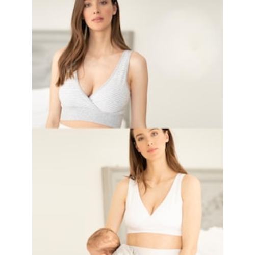 Buy Seraphine Black & Taupe Maternity & Nursing Seamless Sleep Bras 2 Pack from the Next UK online shop