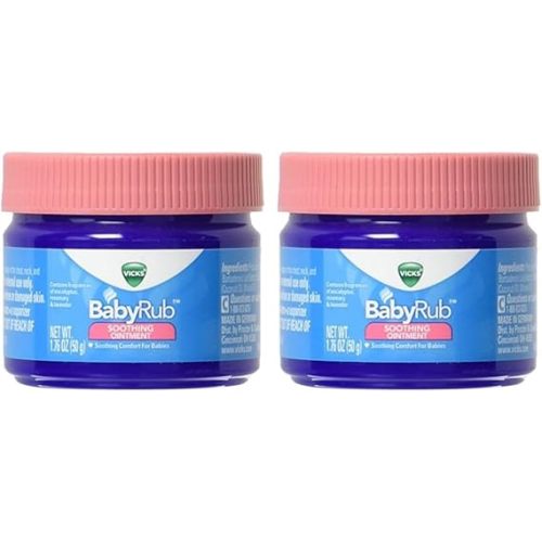 Vicks BabyRub Soothing Vapor Ointment - 1.76 oz (Pack of 2)