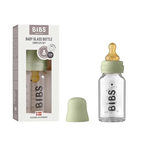 BIBS Baby Glass Bottle- Sage
