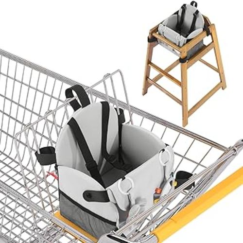 BALAPET Shopping Cart Cover for Baby with Sensory Toys, Comfortable Foam Support High Chair Cover,Padded Toddler Shopping Cart Cover Grocery Cart Cover