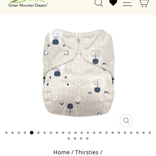 Thirsties Natural One-Size All-in-One Diaper - Snaps