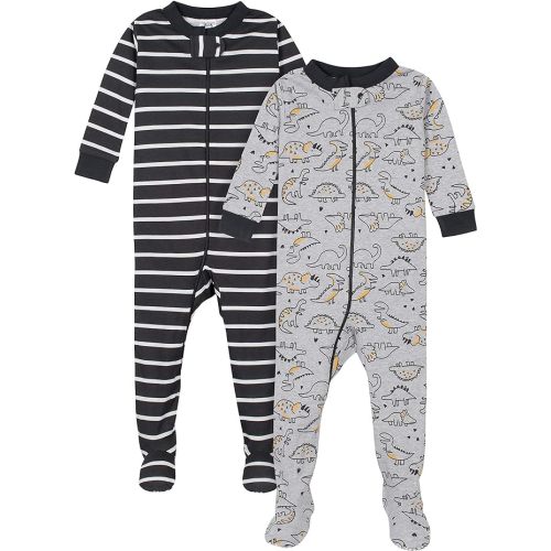 Gerber Baby-Boys 2-Pack Footed Pajamas