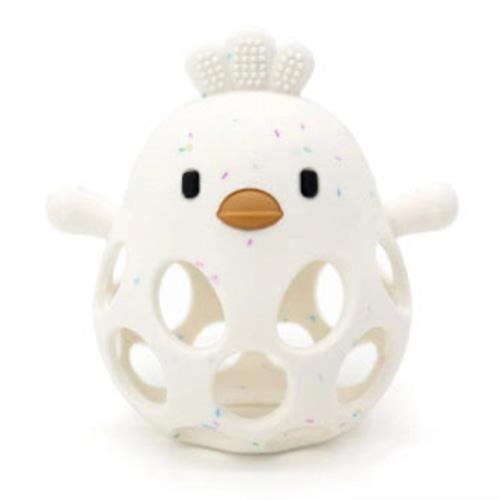 Three Hearts-Silicone 3D Chicken Teether-Sprinkle – Atterdag Kids