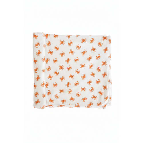 Cutie Crabs Bamboo Waffle Oversized Swaddle Blanket