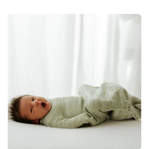 Bamboo Blend Beige Swaddle Sleep Sack – Swaddelini