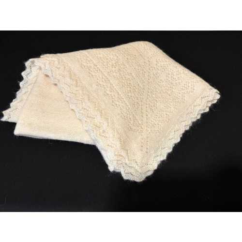Delicate Hand Crocheted Soft Baby Blanket
