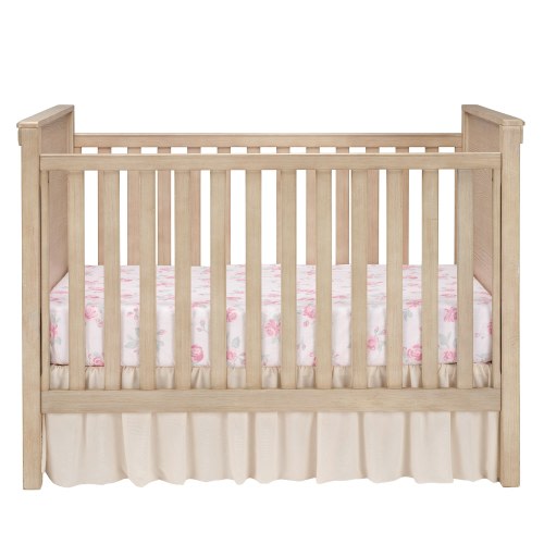Lambs & Ivy Coquette Floral Pink Bows Aesthetic 3-Piece Baby Crib Bedding Set