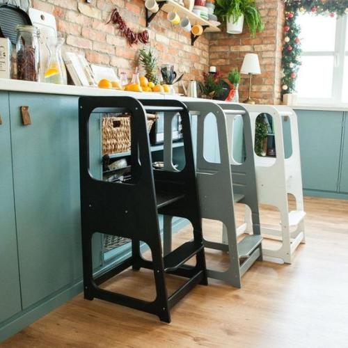 Kitchen Helper tower Kitchen stool; Activity tower Montessori tower Stepping stool