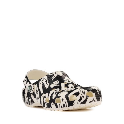 Crocs Classic Glow-In-The-Dark Dino Clog - Baby / Toddler - Black / Glow Green | Journeys