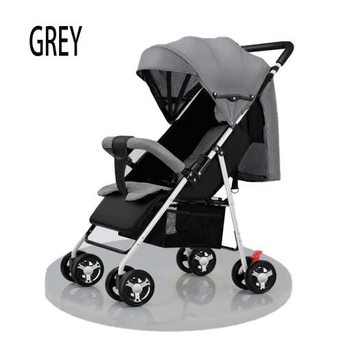 Lightweight Travel Baby Stroller, Fold Infant Pushchair & Pram for 0-3 Years Old,Compact,Folding,Unisex,LIGHTGREY(9.5lb)