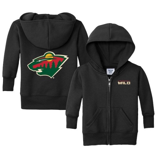 Infant Chad & Jake Black Minnesota Wild Logo Full-Zip Hoodie