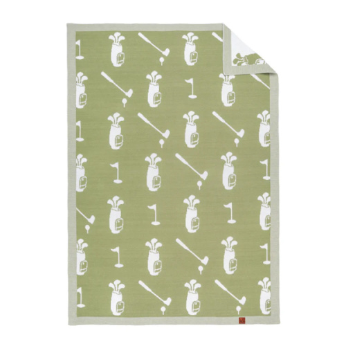 Golf Jacquard Knit Baby Blanket