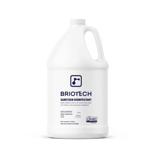 BRIOTECH Sanitizer Disinfectant, Kills 99.99% Bacteria and Viruses, Mold Control, 1 Gallon