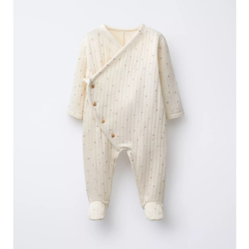 TWIG PRINT QUILTED ROMPER - Ecru | ZARA United States