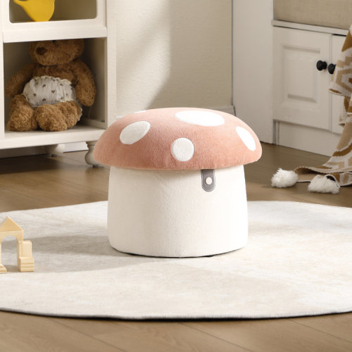 George Oliver Mushroom Kids Ottoman With Storage | Wayfair