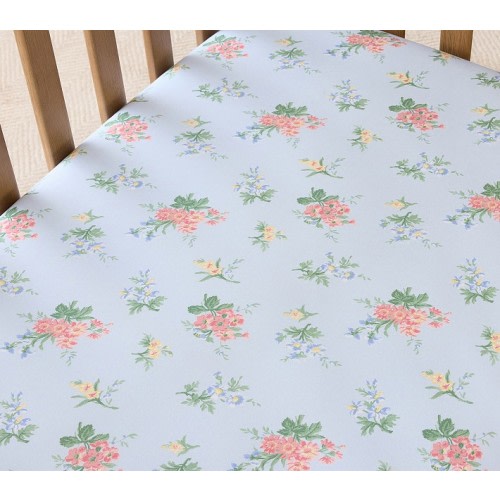 Hill House Home Floral Organic Crib Fitted Sheet