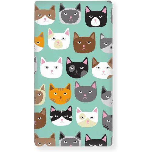 Cute Cat Fitted Crib Sheet Cat Face Baby Crib Sheet Fit Standard Crib and Toddler Mattress,Crib Mattress Sheets for Boys Girls 28"x52"