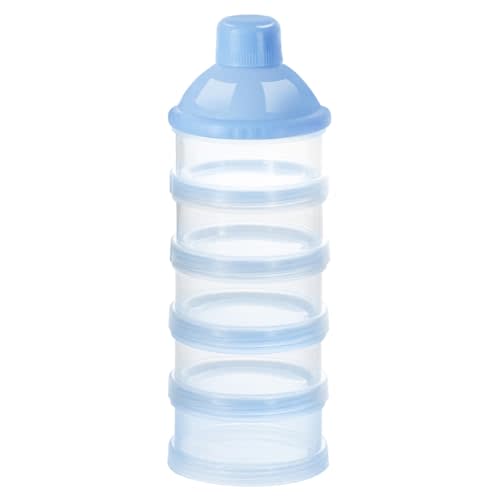 Accmor Formula Dispenser On The Go, 5 Compartments Stackable Formula Container for Travel, Baby Milk Powder Kids Snack Container, BPA Free