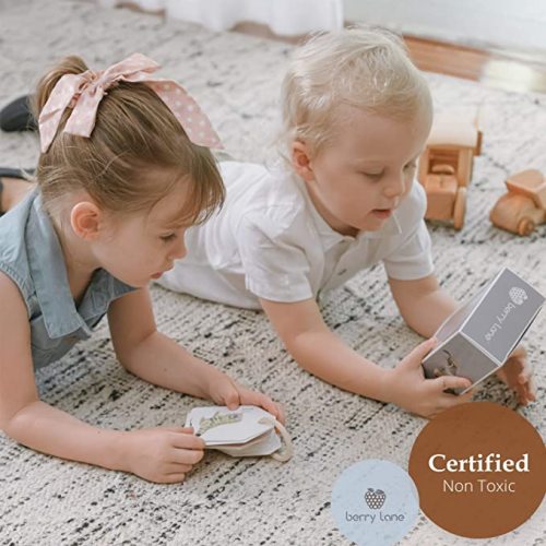 Berry Lane Animal Alphabet Flash Cards for Toddlers | 26 Hand Drawn Animal Art Toddler Flash Cards | ABC | Eco-Friendly Flashcards | Child Friendly Ring