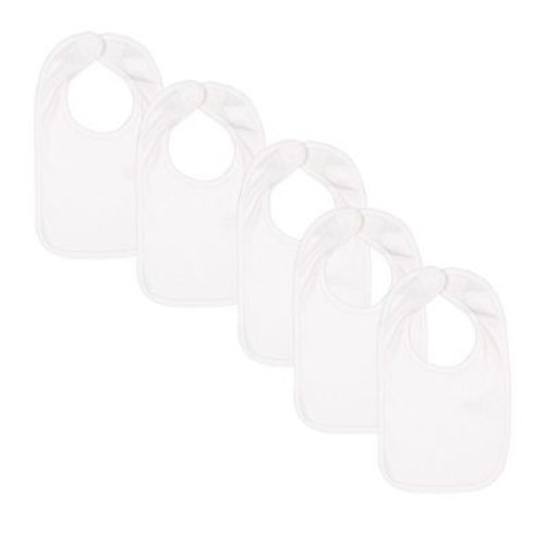 EG PRO Baby Jersey Bib – Soft Cotton Drool Bibs for Newborns & Infants – 5 Pack