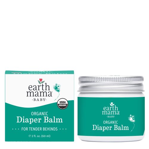 Earth Mama - Organic Diaper Balm - 2-Ounce | Diaper Cream for Baby, EWG Verified, Petroleum & Artificial Fragrance-Free with Calendula for Sensitive Skin