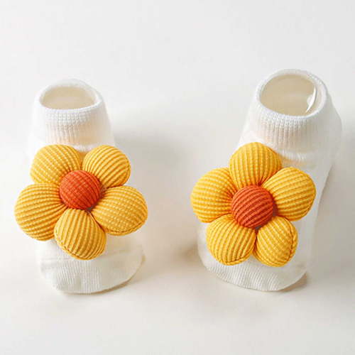 Sunbona Cute Newborn Baby Girl Flower Boat Socks Summer 0 6 Months Slip Floor Socks Infant Breathable Short Socks