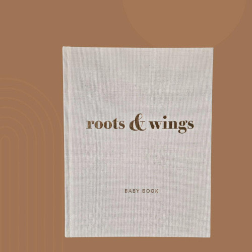 Roots and Wings Neutral Baby Record Book