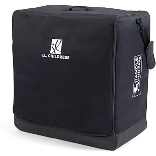 J.L. Childress Universal Stroller Travel Bag for Airplane - Fits Most Baby Strollers, Flying Essentials, Airport Accessories for Gate or Luggage Check, ID Card, AirTag Compatible - Small, Padded