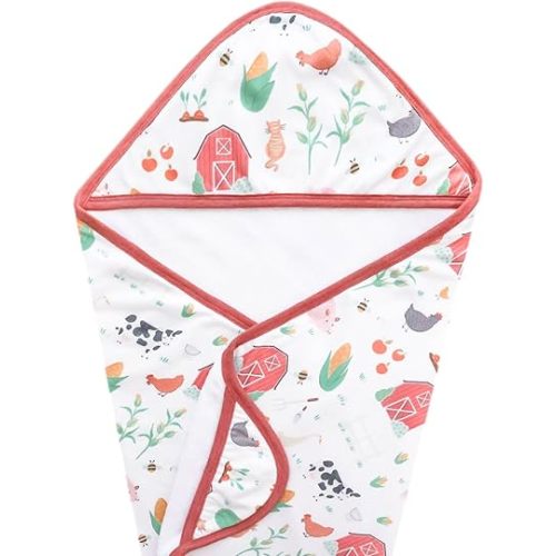 Copper Pearl Hooded Bath Towels Premium Knit/Terry Cloth Baby Towels with Hood, Pockets, and Cool Designs - Great to Gift and Make Bath Time Fun - Baby Bath Towel, Farmstead