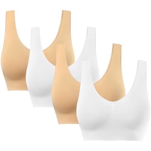 BESTENA Comfort Bra, Seamless Removable Pads Sleep Bras, Yoga Bra, Sports Bras for Women