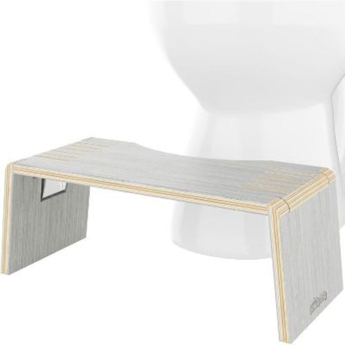 Squatty Potty Oslo Folding Toilet Stool – Compact, Stylish, and Space-Saving Design for Better Bathroom Posture, No Assembly Required