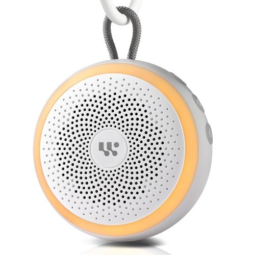 White Noise Sound Machine Portable Sound Machine for Baby Adult Features Powerful Battery, 20 Soothing Sound, Noise Canceling for Sleeping, Sound Therapy for Office Home, Travel, Registry Gift (White)