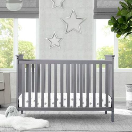 Delta Children Adley 3-in-1 Convertible Crib - Gray