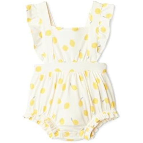 Amazon Essentials x Sofia Grainge Baby Girls' Cotton Sleeveless Romper with Ruffles